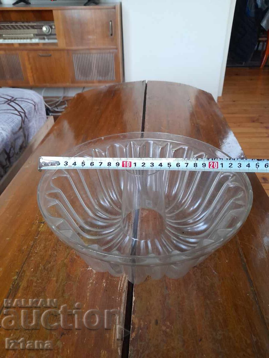 Παλιά γυάλινη φόρμα για κέικ - 6