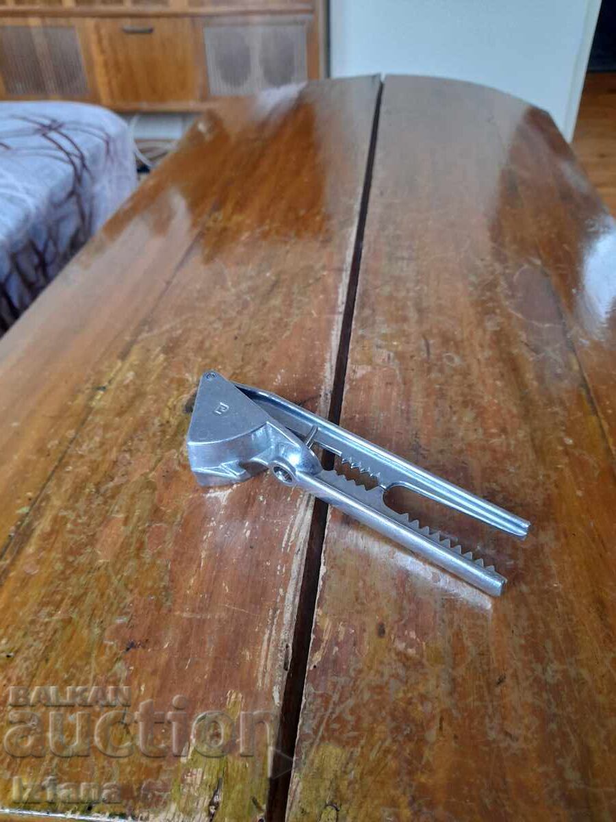 Old aluminum garlic press