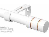 NOU! Cornișă telescopică metalică albă pentru perdele și draperii 64–18