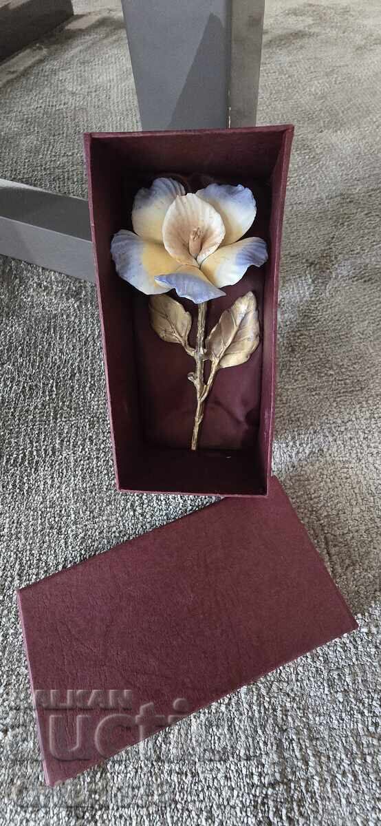 Porțelan vintage cu metal, raritate, 1950 - 5 Porțelan vintage cu metal, raritate, 1950 - 5