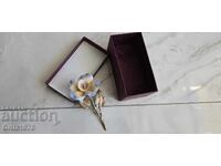 Porțelan vintage cu metal, raritate, 1950