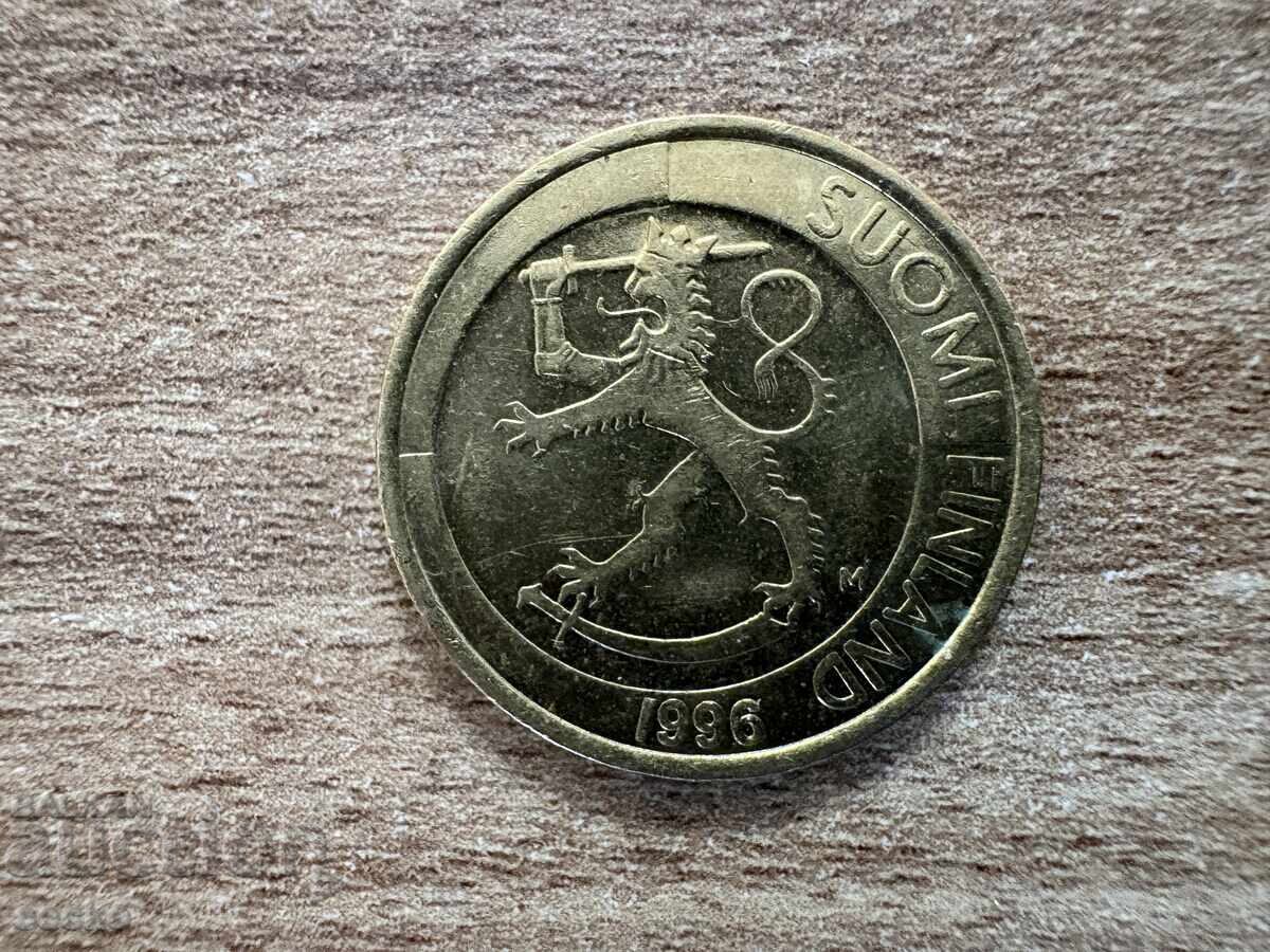 Φινλανδία - 1 μάρκο (1996) με τιμή 0.30 BGN | € 0.15 Φινλανδία - 1 μάρκο (1996) με τιμή 0.30 BGN | € 0.15