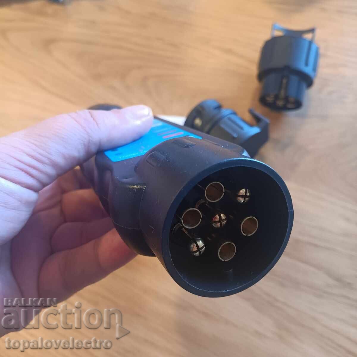 НОВ! Тестер за ремаркета – 12V, 7 и 13 пина, с адаптери - 7