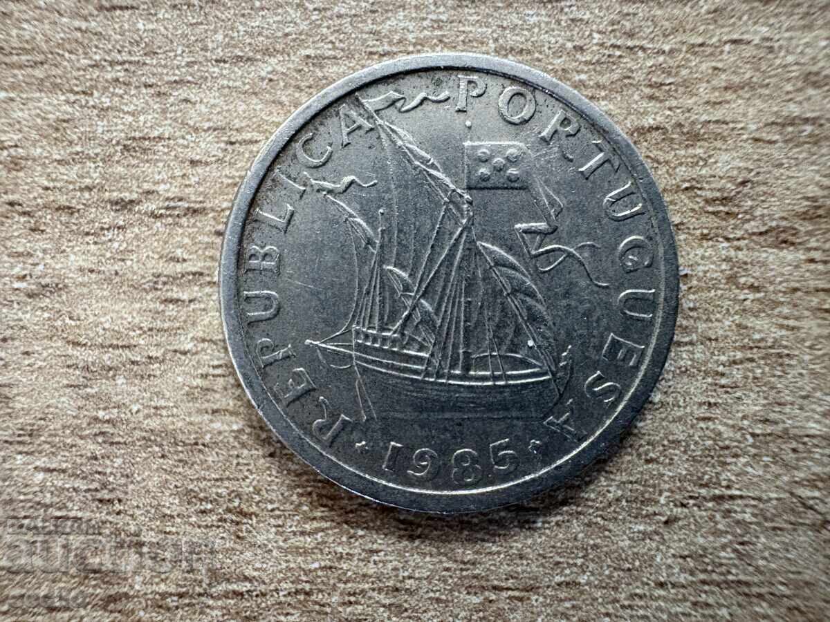 Portugalia - 2.5 escudos (1985) cu preț 0.35 BGN | € 0.18