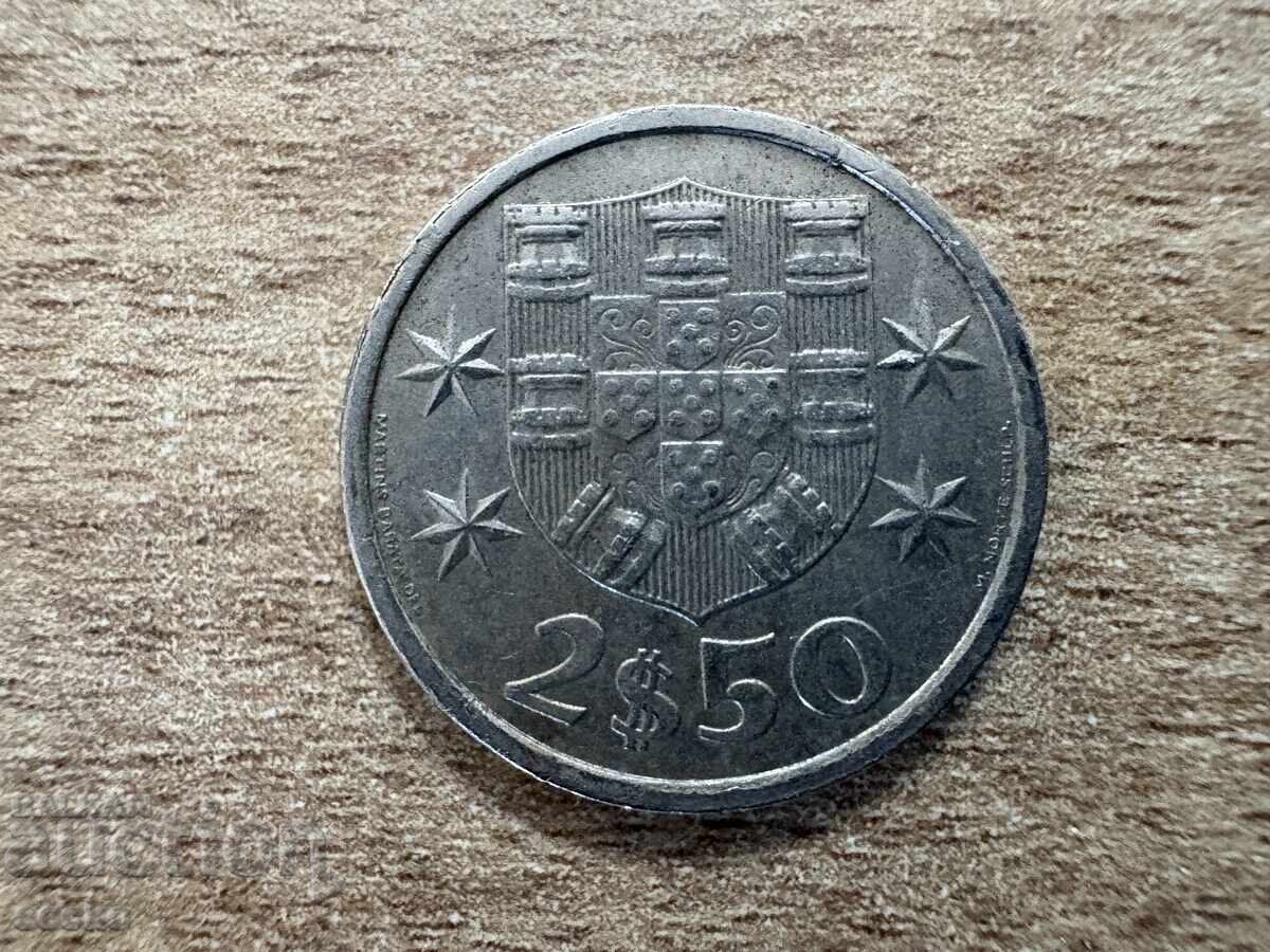 Portugalia - 2.5 escudos (1985)