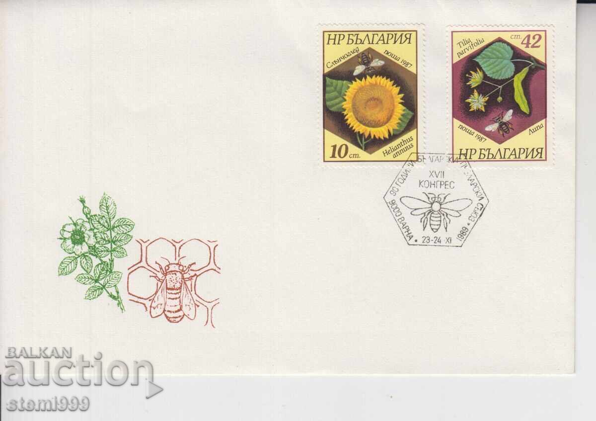 Първодневен пощенски плик ПЧЕЛИ