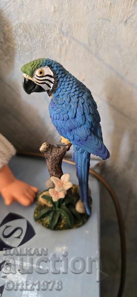 Figurină vintage cu papagal, Germania