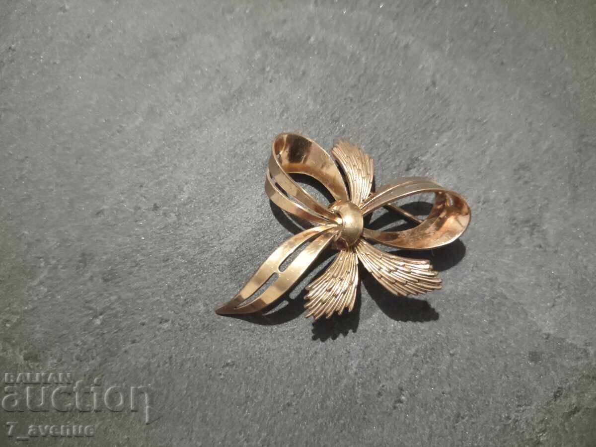 Brooch gold-plated, stylish 21.10.25 - 5 Brooch gold-plated, stylish 21.10.25 - 5