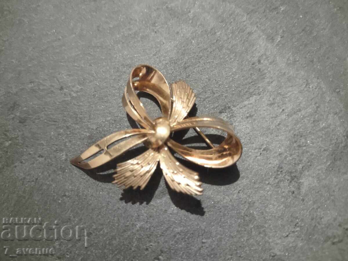 Brooch gold-plated, stylish 21.10.25 - 6 Brooch gold-plated, stylish 21.10.25 - 6