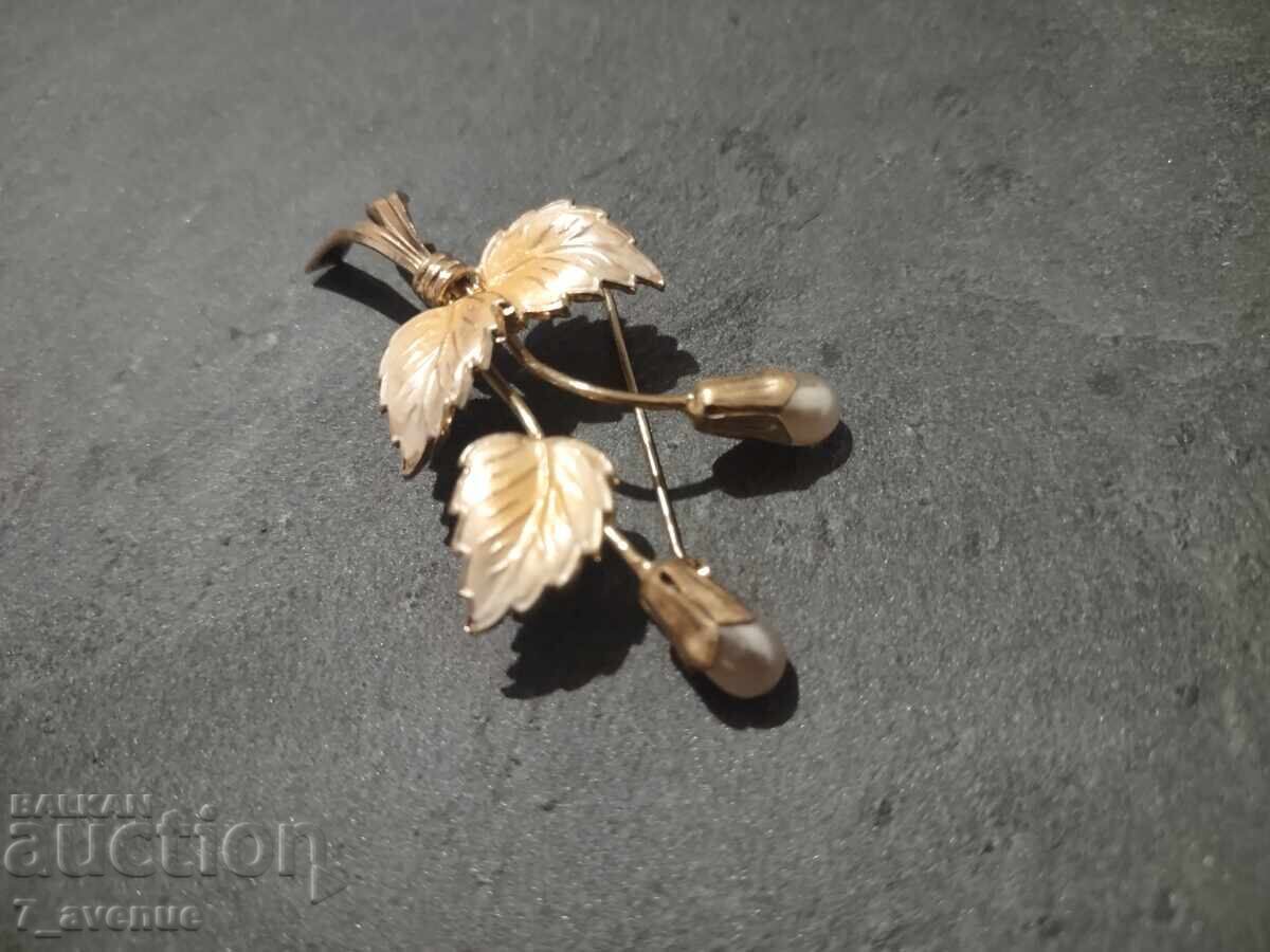 Доставка на Брошка  позлата, стилна 21.10.25