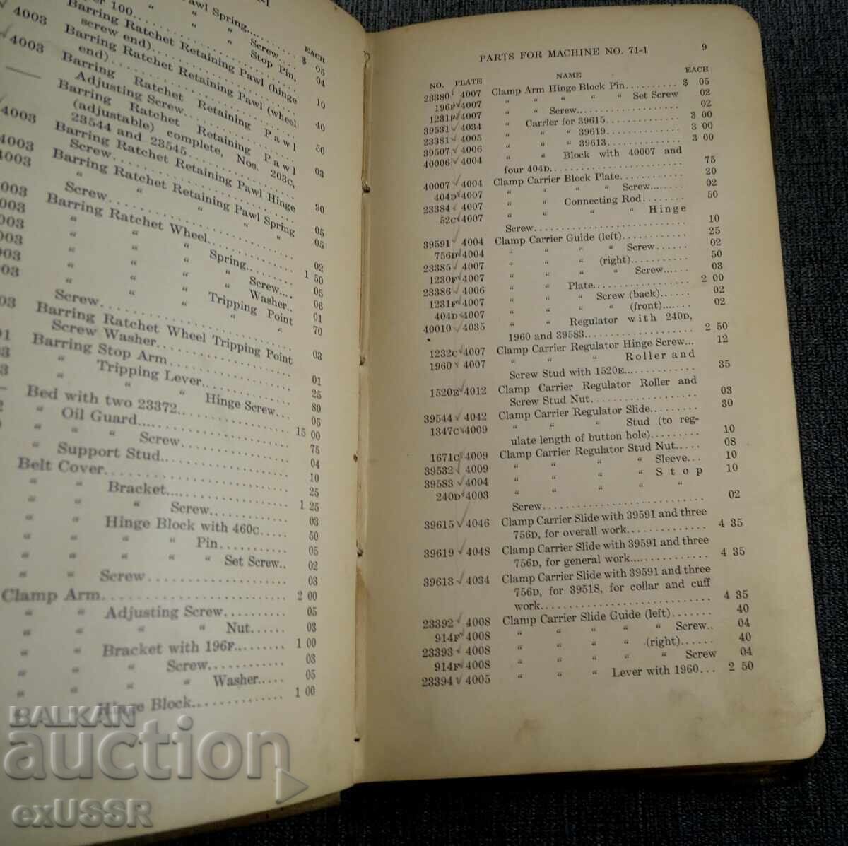 Licitație Mașină de cusut Singer veche din 1911, piese