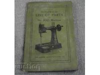 Veche mașină de cusut Singer din 1931, piese