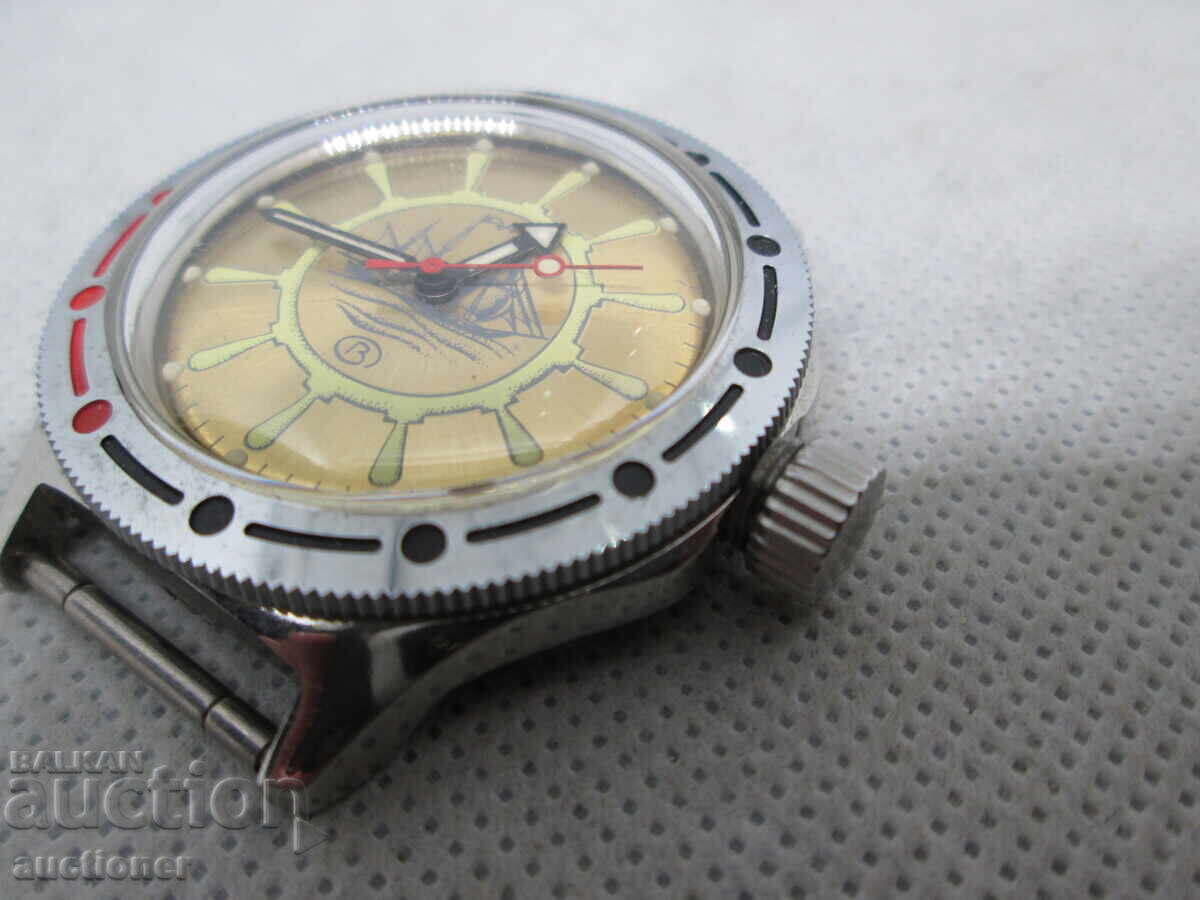 Аукцион ПРОДАВАМ ЧИСТО НОВ  СЪВЕТСКИ ЧАСОВНИК-АМФИБИЯ