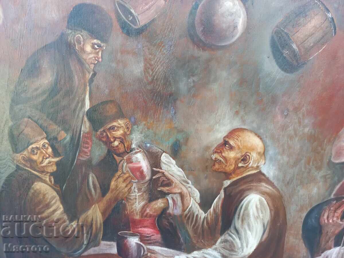 Delivery of Large oil painting on plywood