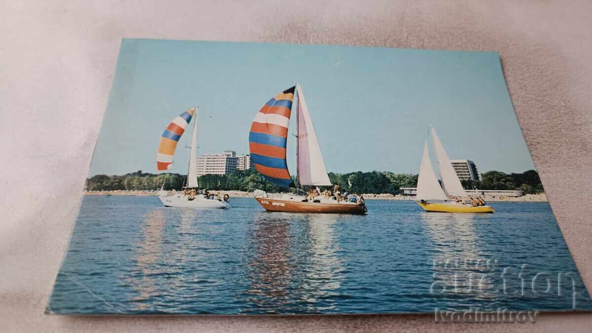 Cartolină Poștală Sunny Beach 1986