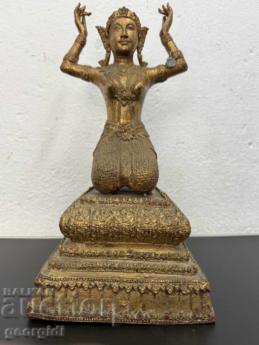 Аукцион Бронзова скулптура / фигура на тайландско божество. №7515