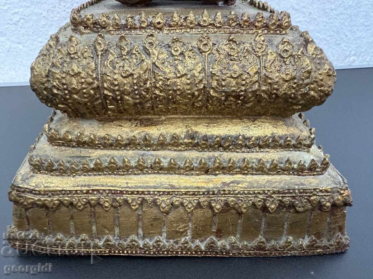 Доставка на Бронзова скулптура / фигура на тайландско божество. №7515