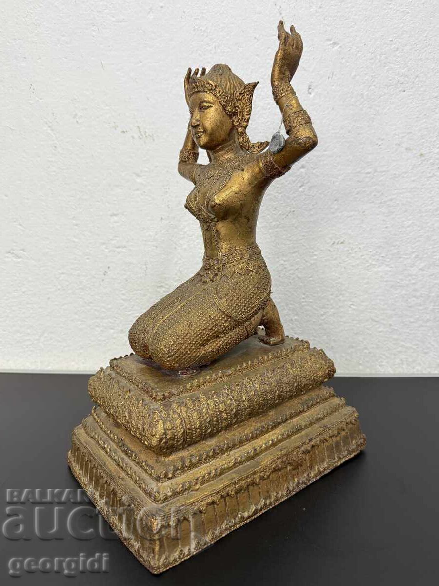 Бронзова скулптура / фигура на тайландско божество. №7515 - 5