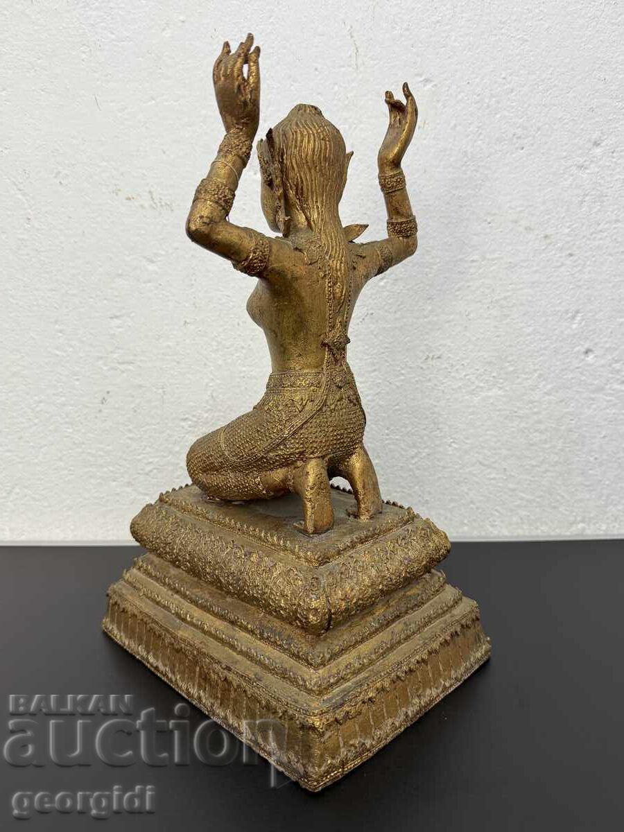 Бронзова скулптура / фигура на тайландско божество. №7515 - 6
