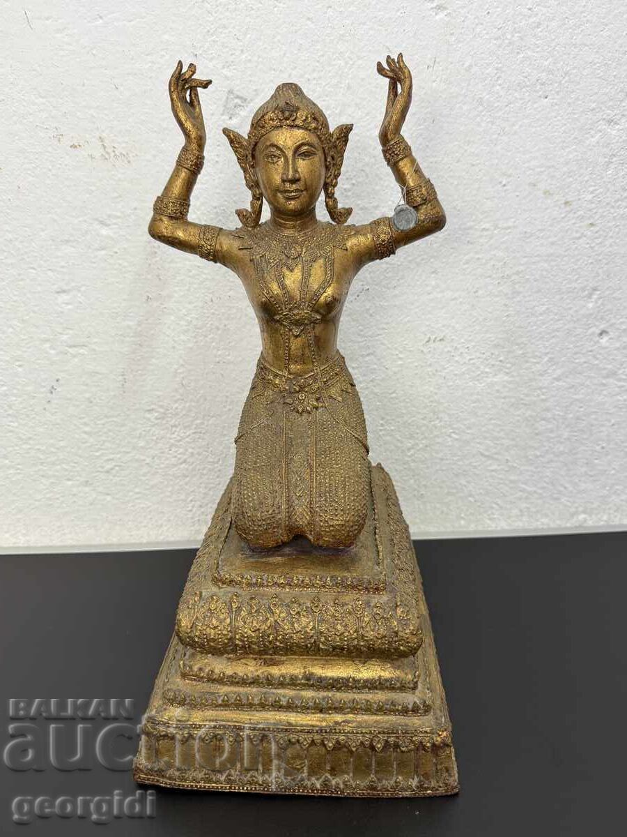 Бронзова скулптура / фигура на тайландско божество. №7515