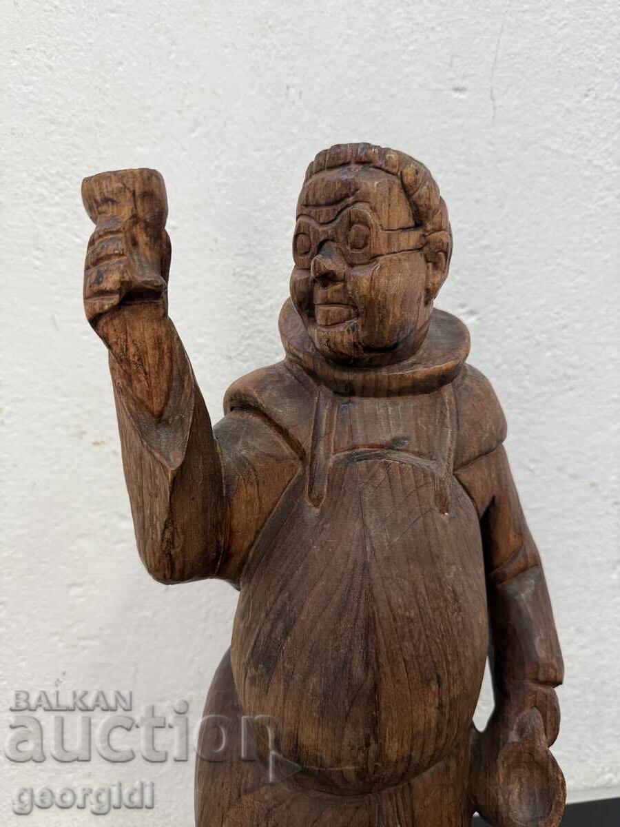 French hand-carved statue of a drinking monk. No. 7516 with price 95.00 BGN | € 48.57