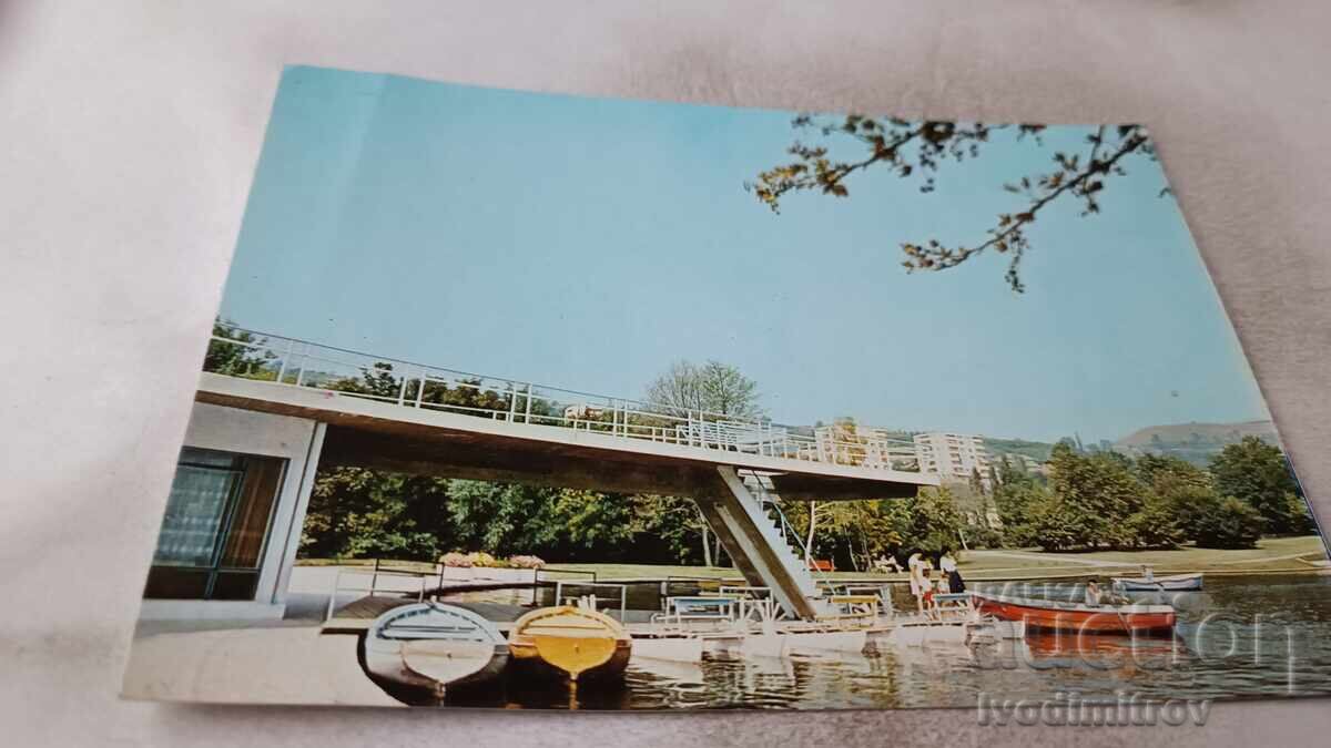 Καρτ ποστάλ Σαντάνσκι Η λίμνη στο πάρκο 1987