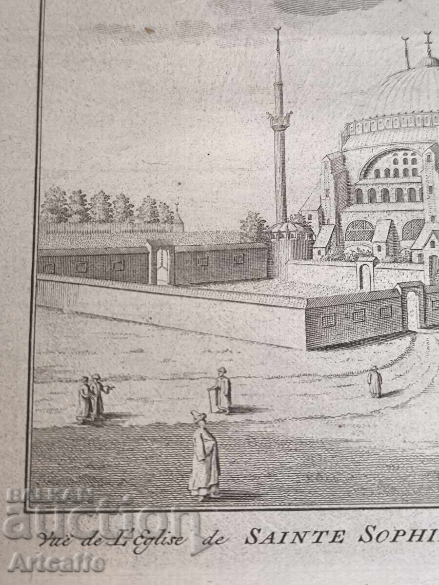 Παράδοση Λιθογραφία της Αγίας Σοφίας στην Κωνσταντινούπολη