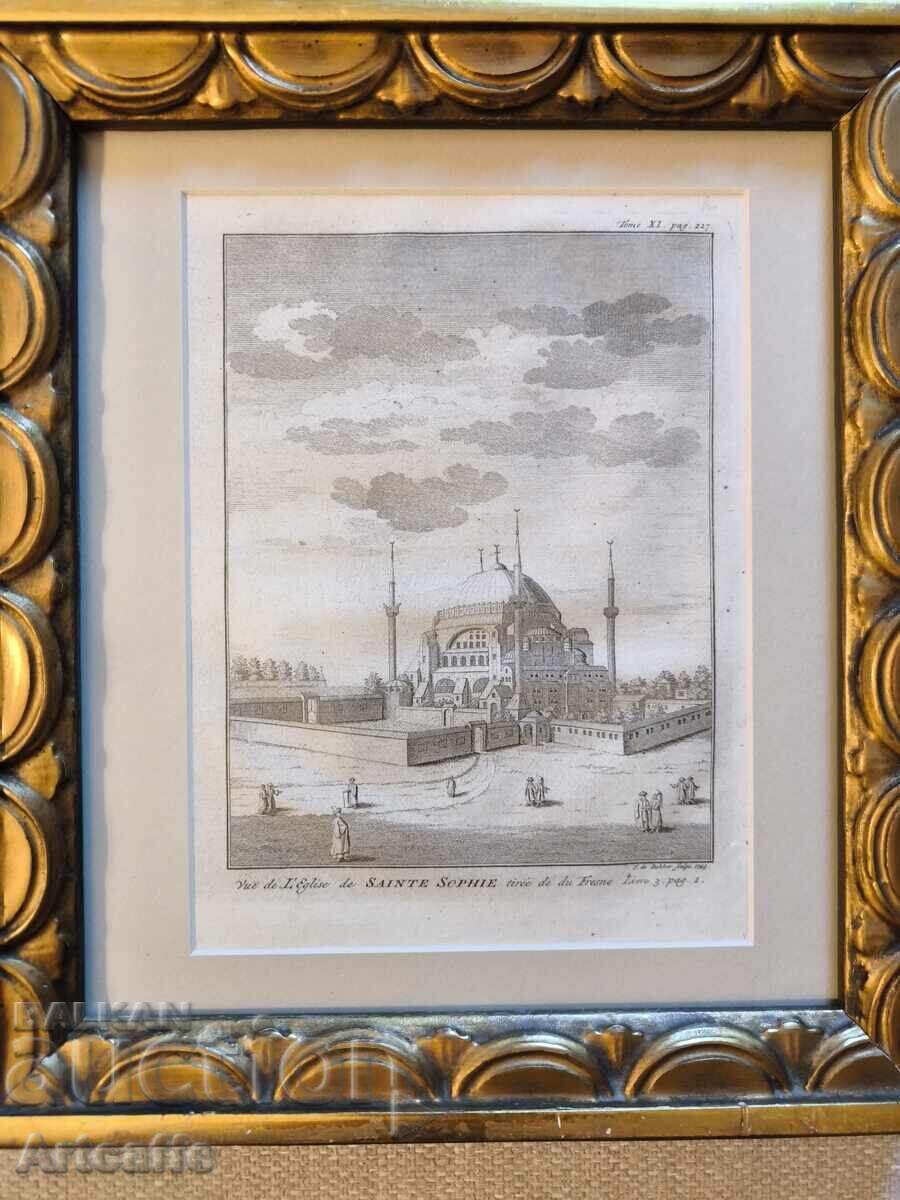 Λιθογραφία της Αγίας Σοφίας στην Κωνσταντινούπολη - 5