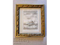 Λιθογραφία της Αγίας Σοφίας στην Κωνσταντινούπολη