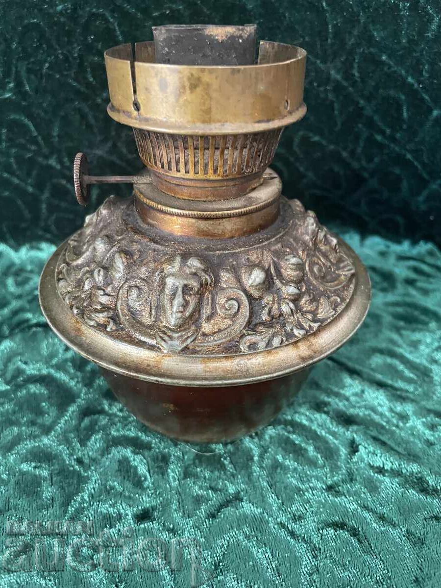 Λάμπα γκαζιού - 12 εκ. ύψος, χάλκινη