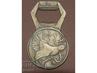 Interesantă scrumieră decorativă din alamă URSS