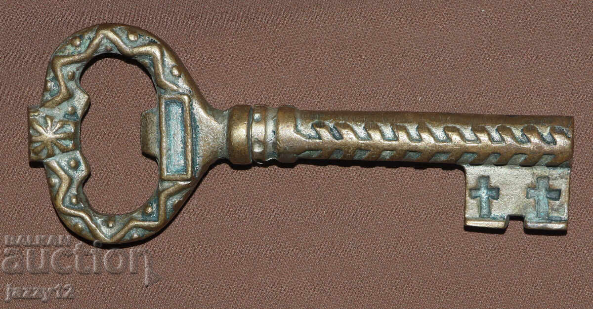 Delivery of Interesting Bronze Decorative Corkscrew Key