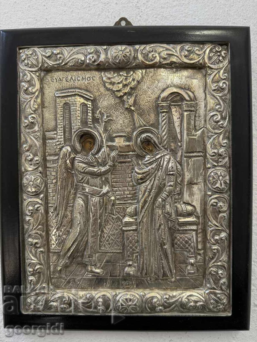 Silver Icon "Annunciation". No. 7517 with price 190.00 BGN | € 97.15 Silver Icon "Annunciation". No. 7517 with price 190.00 BGN | € 97.15