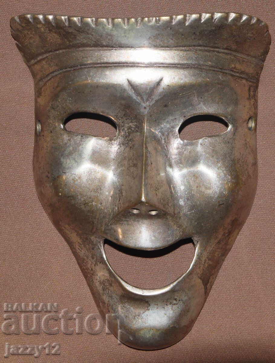 Auction  Solid Bronze Theater Mask