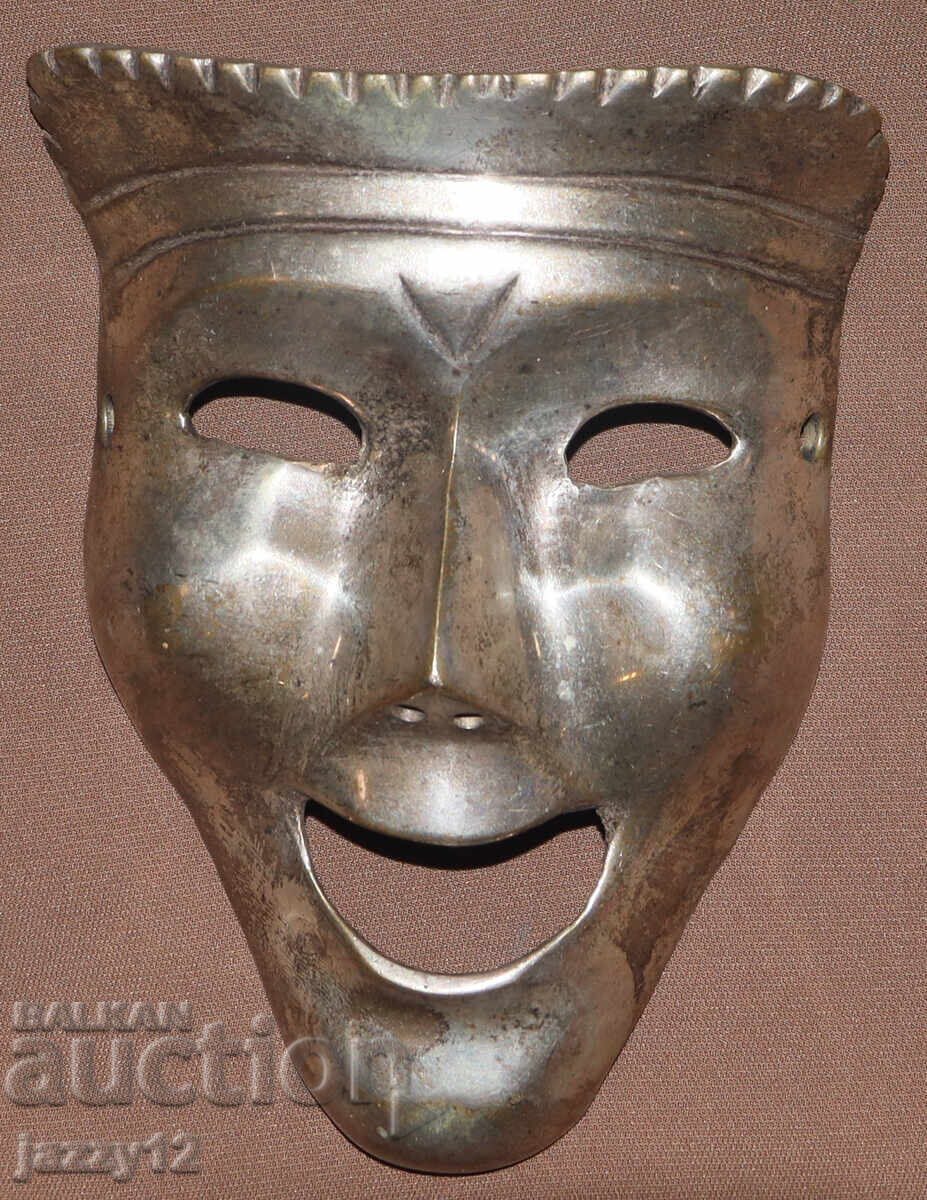 Solid Bronze Theater Mask