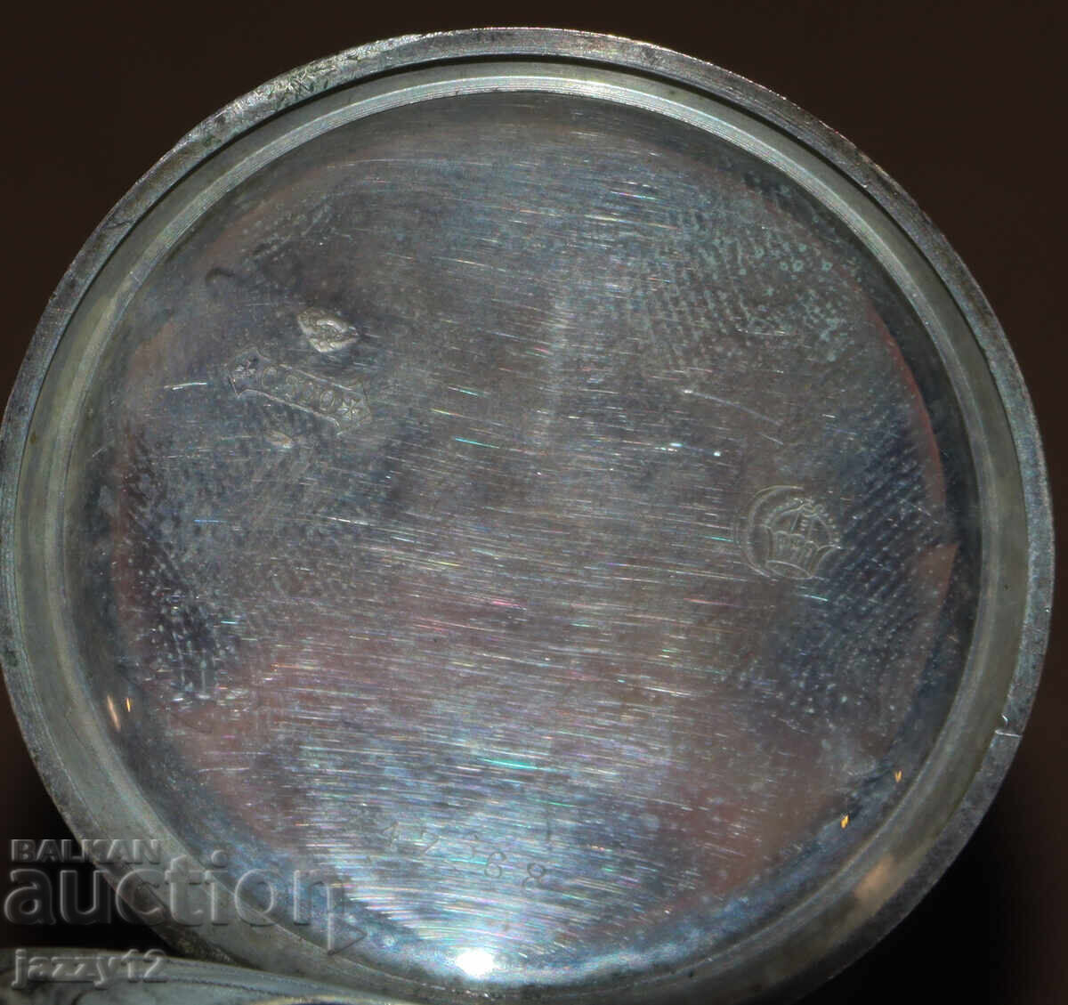 Доставка на Старинен швейцарски сребърен джобен часовник хронометър