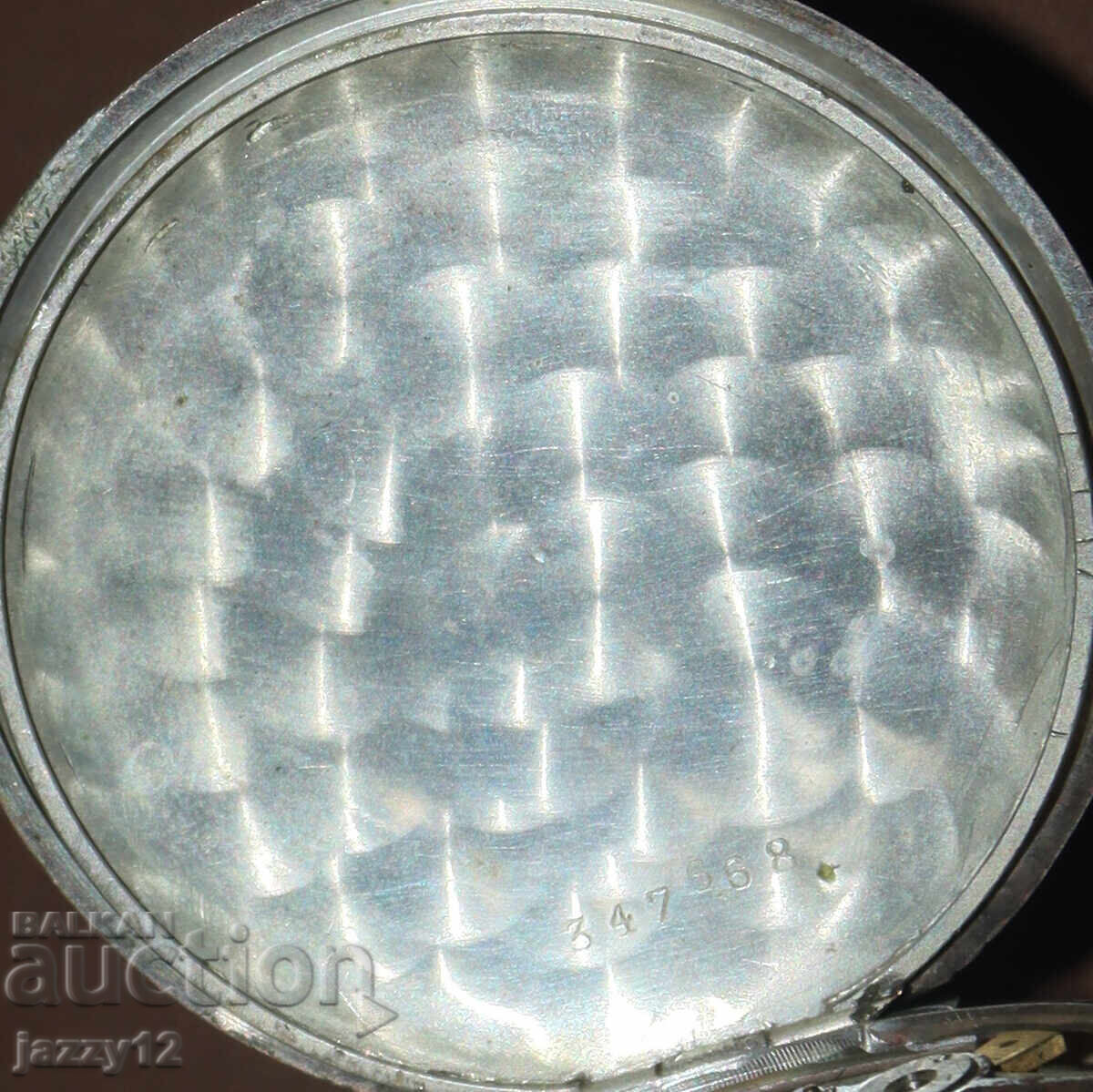 Старинен швейцарски сребърен джобен часовник хронометър - 6