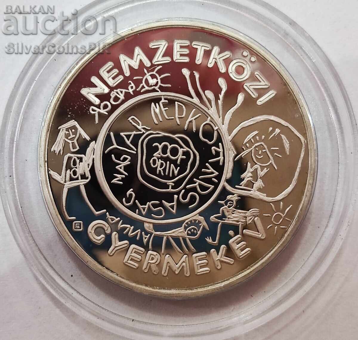 Silver 200 Forint Year of the Child 1979 Hungary with price 65.00 BGN | € 33.23 Silver 200 Forint Year of the Child 1979 Hungary with price 65.00 BGN | € 33.23