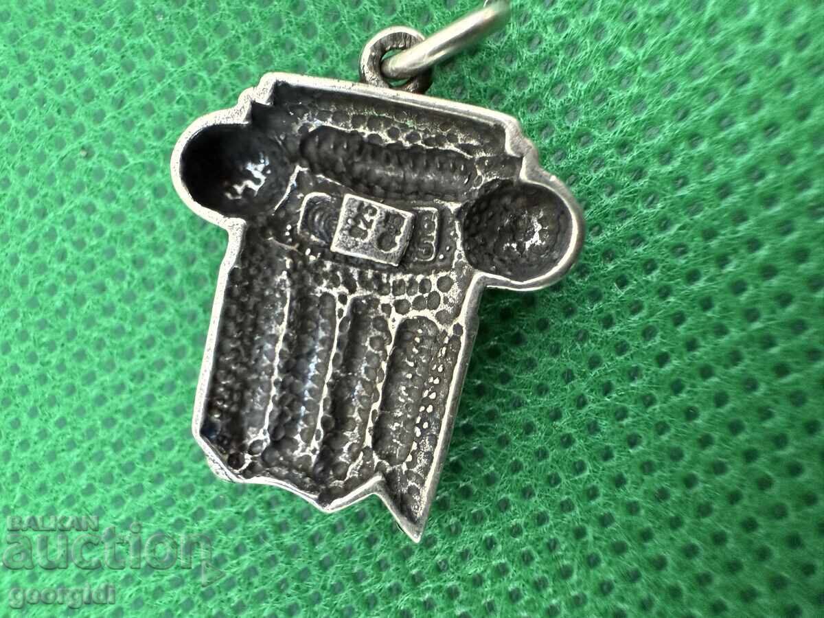 Παράδοση Ασημένια καρφίτσα πεταλούδα / φιλιγκράν. №7519