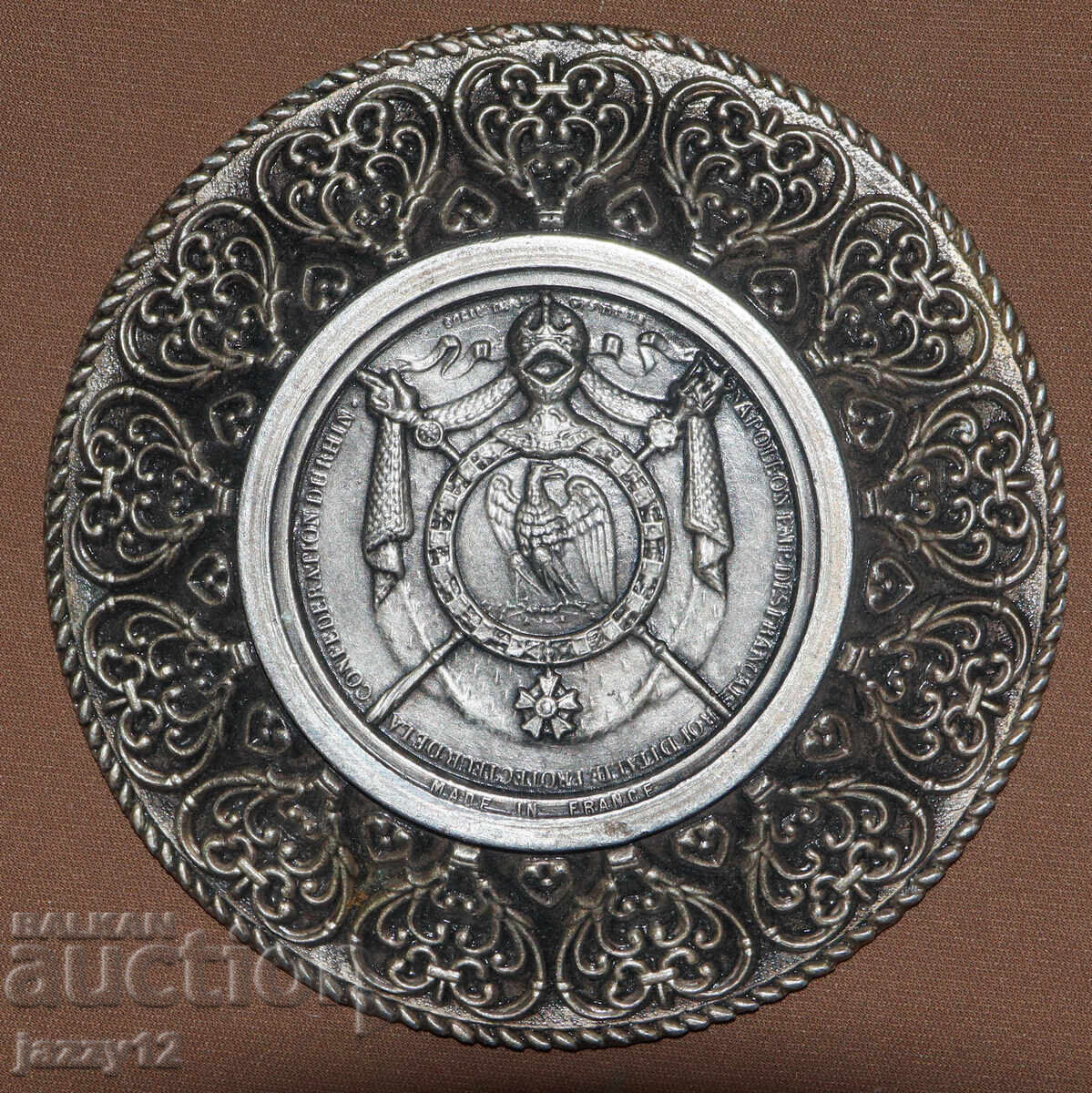 Delivery of Napoleon Bonaparte Metal Decorative Plate France