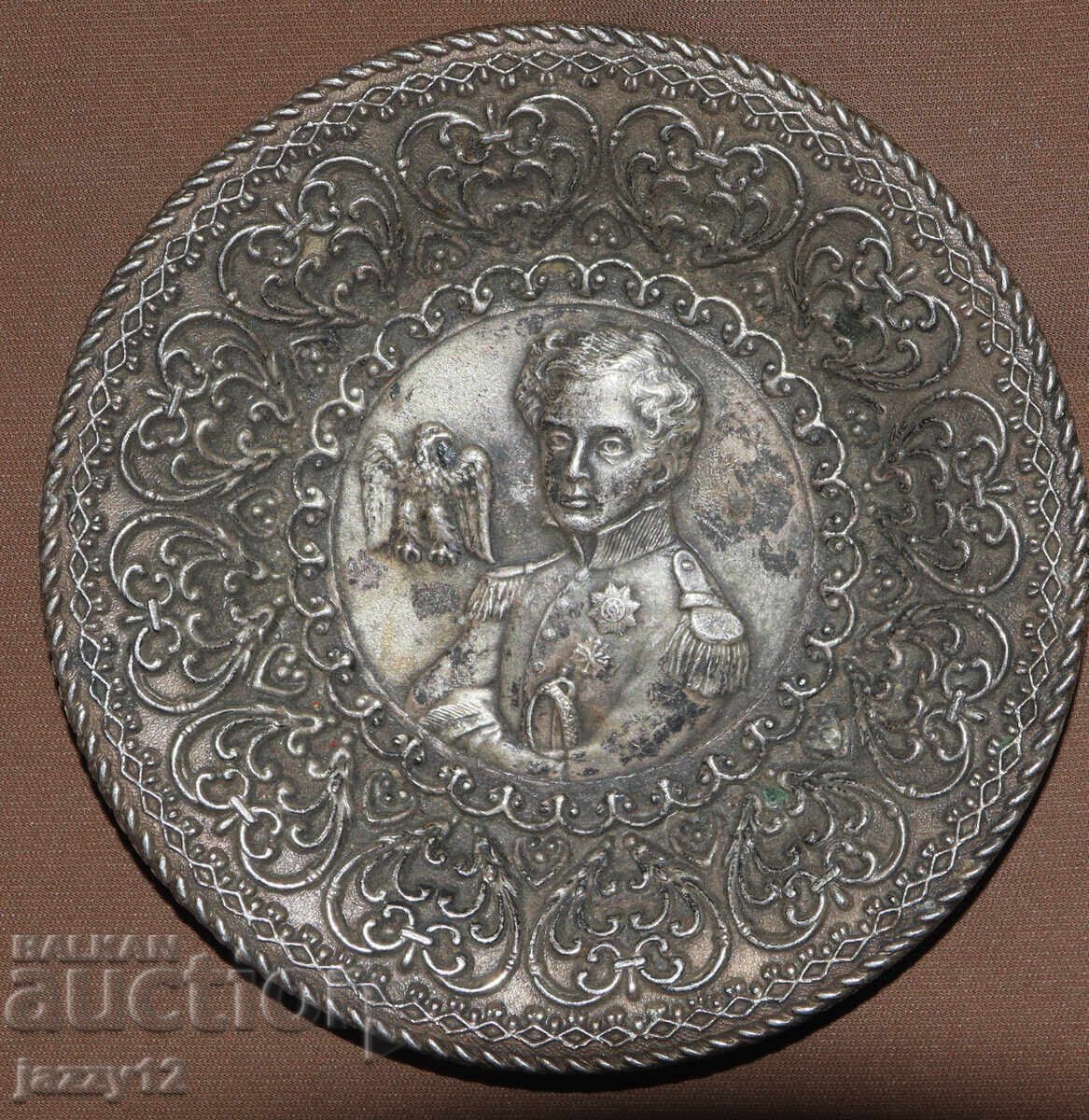 Napoleon Bonaparte Metal Decorative Plate France
