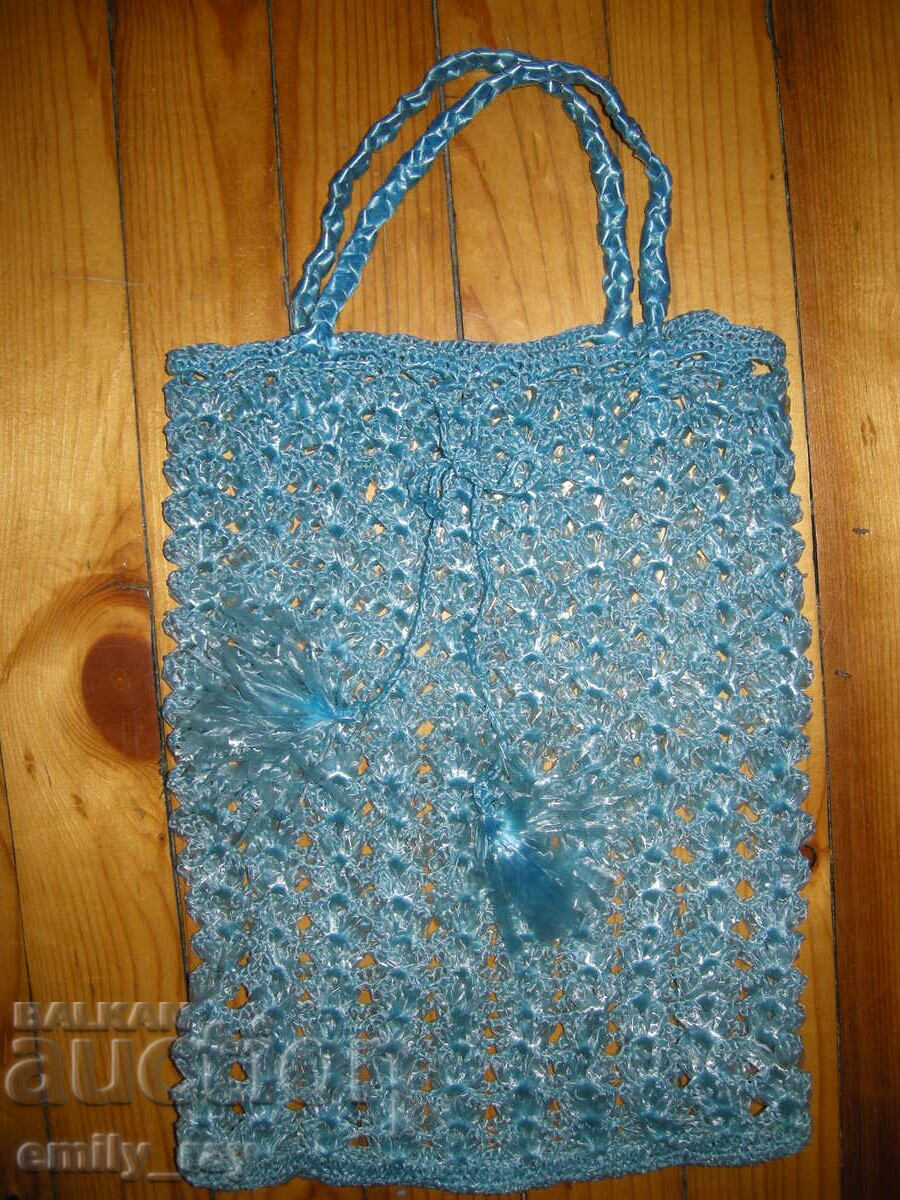 Ρετρό πλεκτή τσάντα