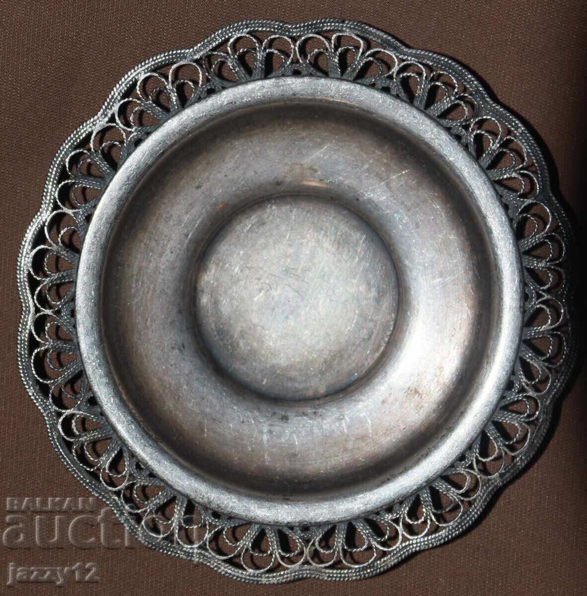 Small Silver-Plated Decorative Dish USSR Filigree with price 70.00 BGN | € 35.79