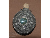 Handmade antique necklace perfume bottle