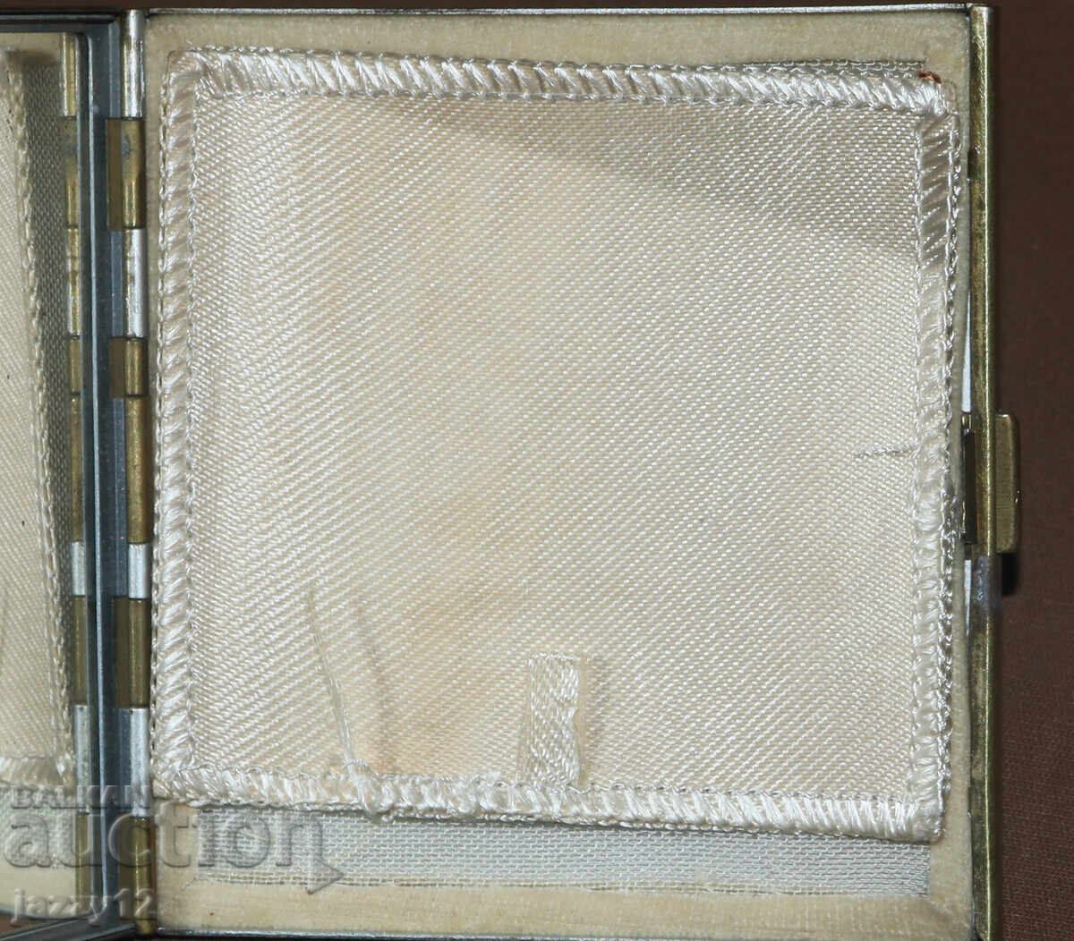 Παλιά ορειχάλκινη πούδρα με καθρέφτη - 7