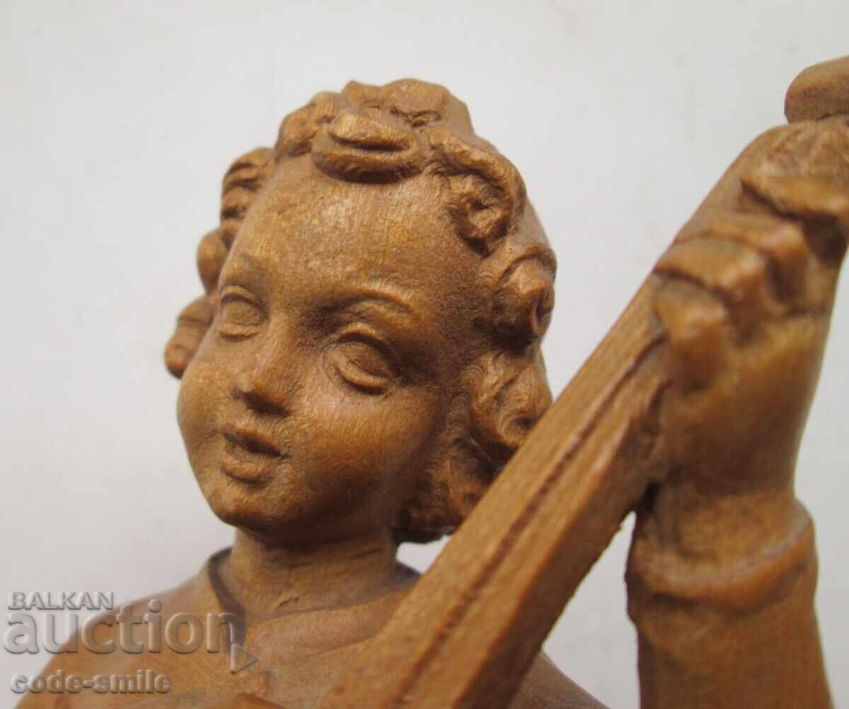 Παράδοση Εξαιρετικό παλιό ξυλόγλυπτο ειδώλιο ξύλινο αγαλματίδιο