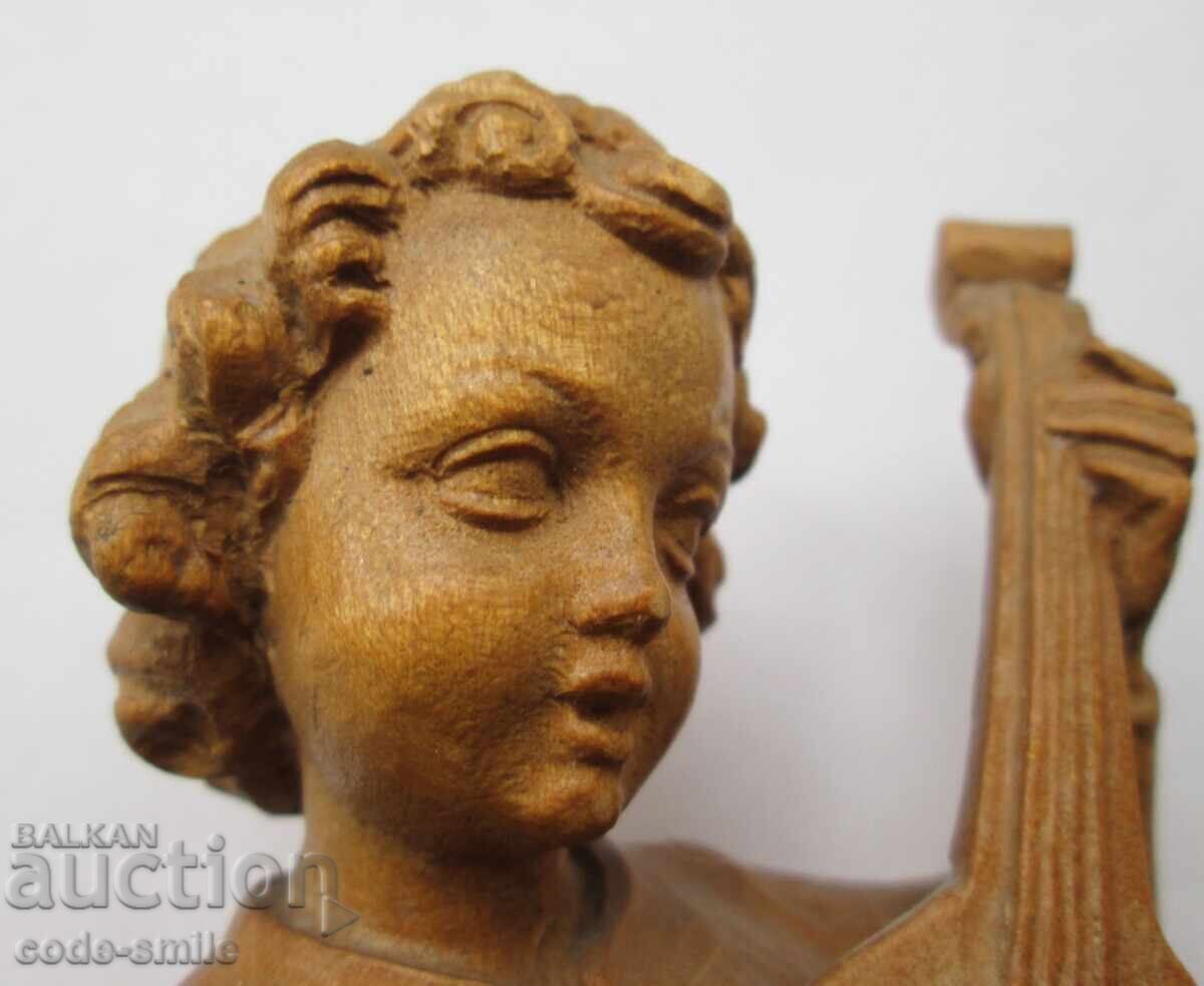 Εξαιρετικό παλιό ξυλόγλυπτο ειδώλιο ξύλινο αγαλματίδιο - 5