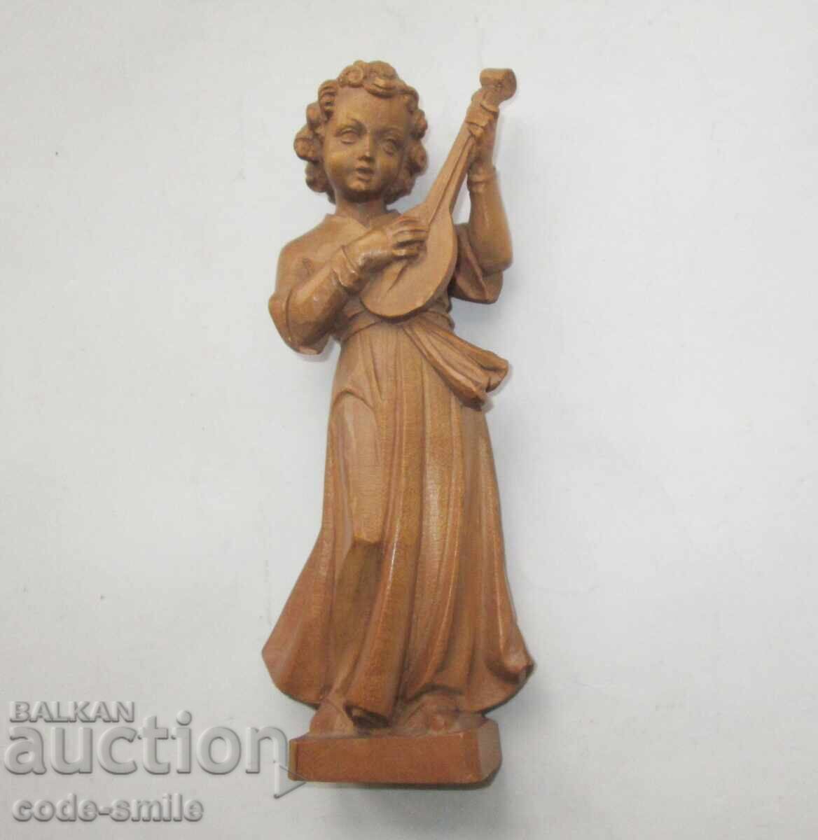 Εξαιρετικό παλιό ξυλόγλυπτο ειδώλιο ξύλινο αγαλματίδιο - 7