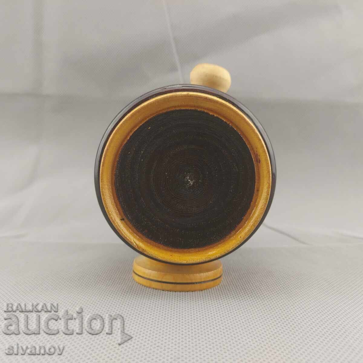 Delivery of Old wooden barrel, cask, vessel, vat, keg, bucket, small deck