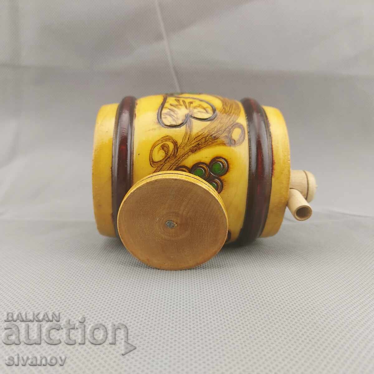 Old wooden barrel, cask, vessel, vat, keg, bucket, small deck - 5